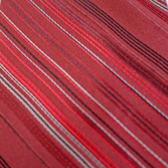 George‎ Red Striped Woven Silk Tie - Picture 2 of 6